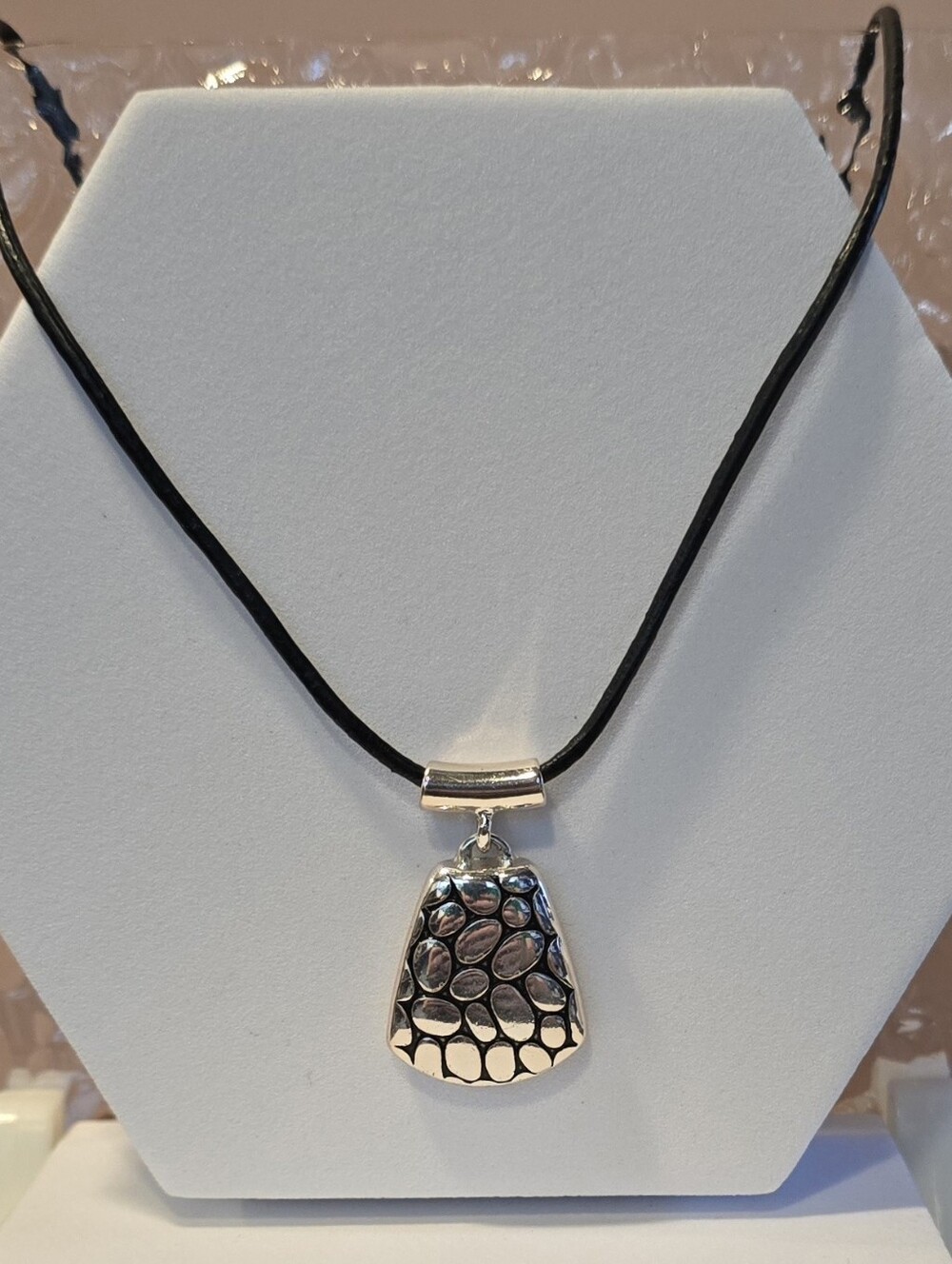 Napier Signed Pebble Texture Necklace